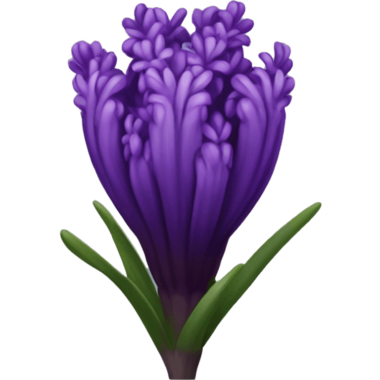 Dark purple hyacinth emoji