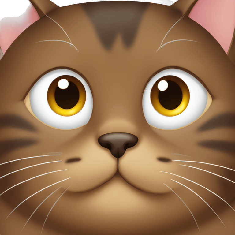 brown obese cat emoji