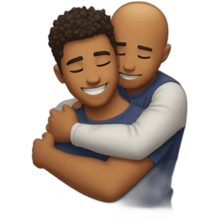 Brother hug with brother emoji