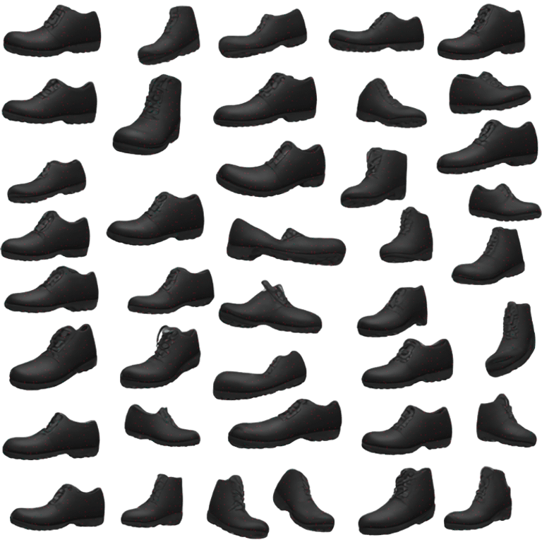 black shoes emoji