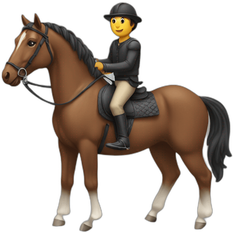 human over a horse emoji