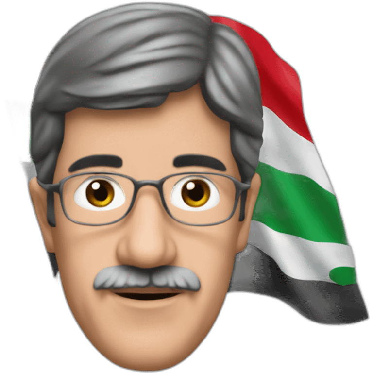 Mélenchon Palestinian flag emoji