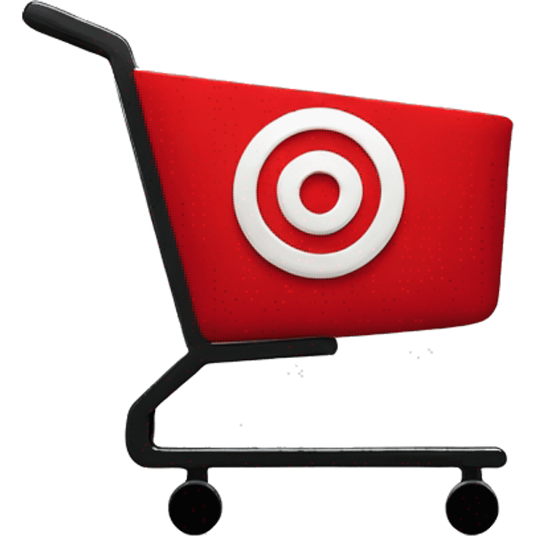 Target shopping cart that’s all red in color emoji