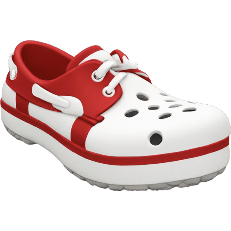 Crocs shoe varsity red  emoji