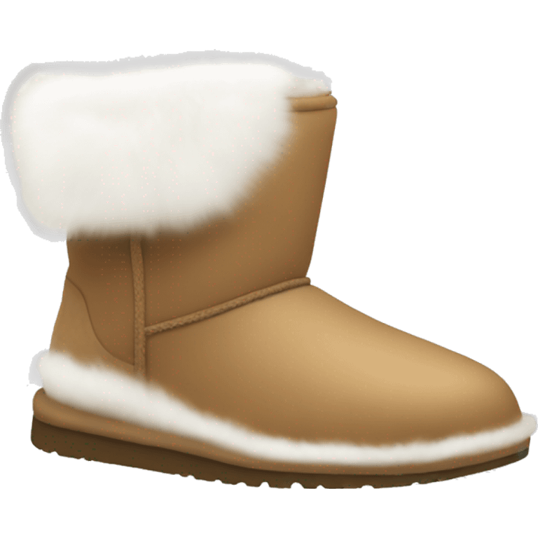 Ugg boots with white fur emoji