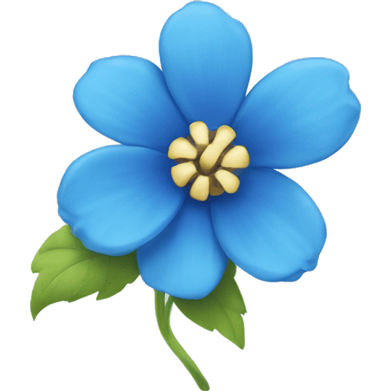 flowers blue  emoji