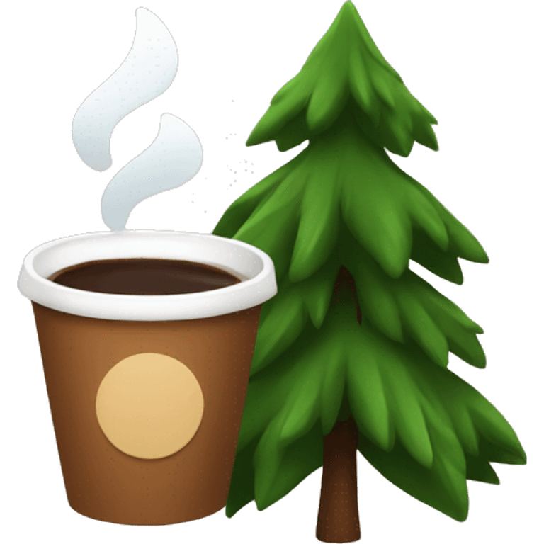 fir with coffee emoji