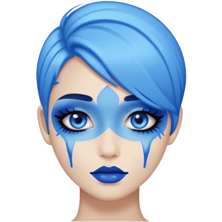 Makeup blue  emoji