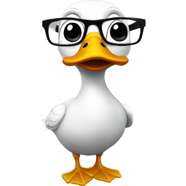 Duck glasses  emoji