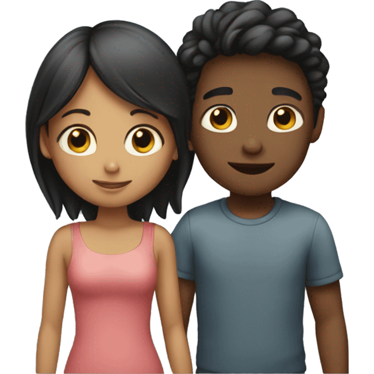 boy and girl in love emoji