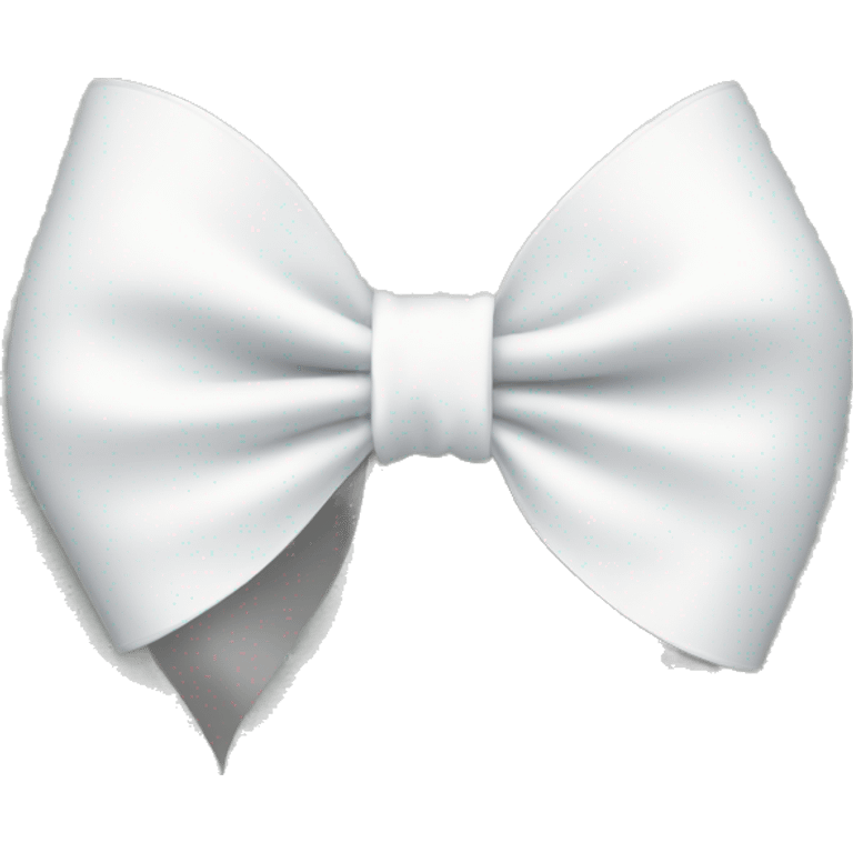 a white ribbon bow  emoji