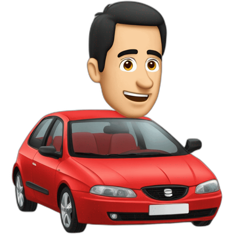 glenn quagmire driving a seat leon emoji