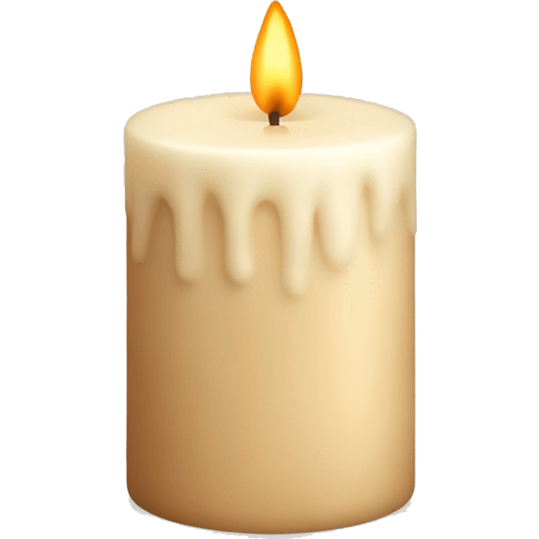 a beige candle emoji