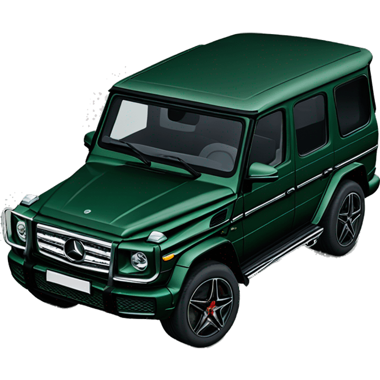 Dark green Mercedes g wagon emoji