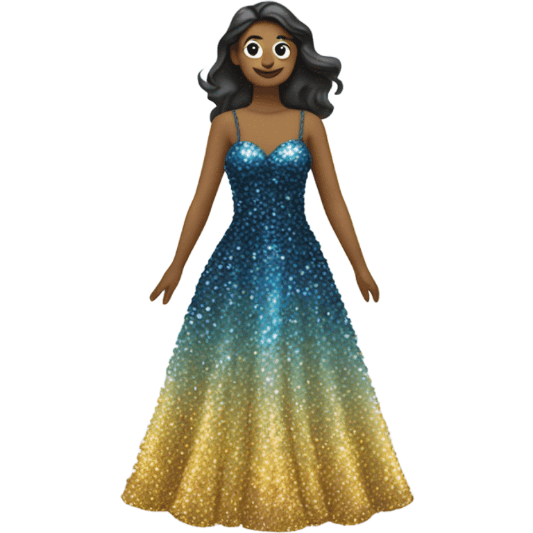 Sparkly dress emoji