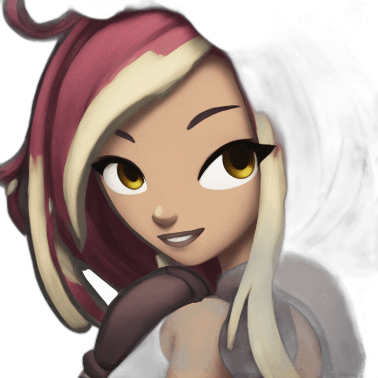 Cerebella from skullgirls game emoji