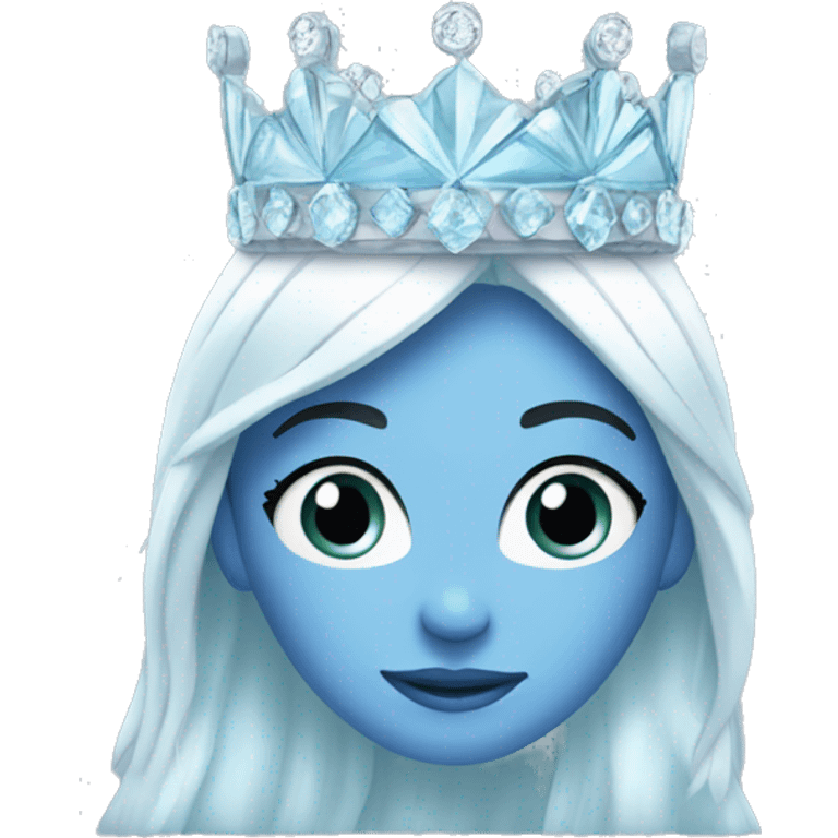 ice Princess wearing crown emoji