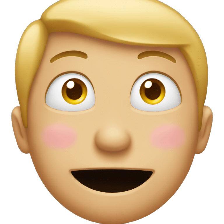 Emoji with hands on face blushing emoji