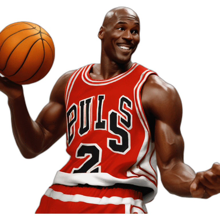 Michael jordan machacando canasta emoji