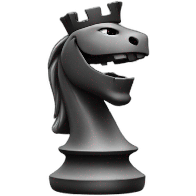 Laughing chess rook emoji