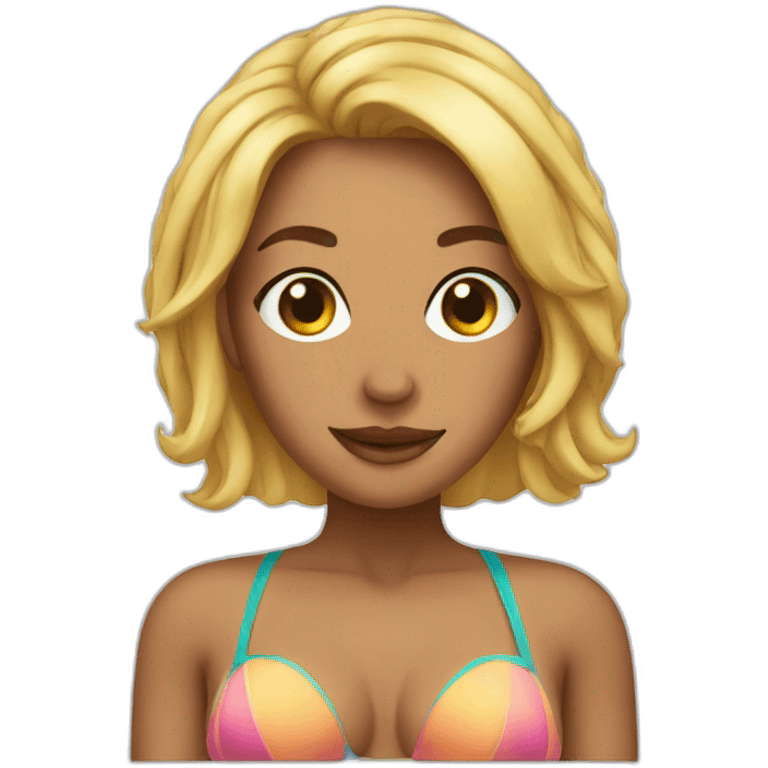 Woman in bikinis emoji