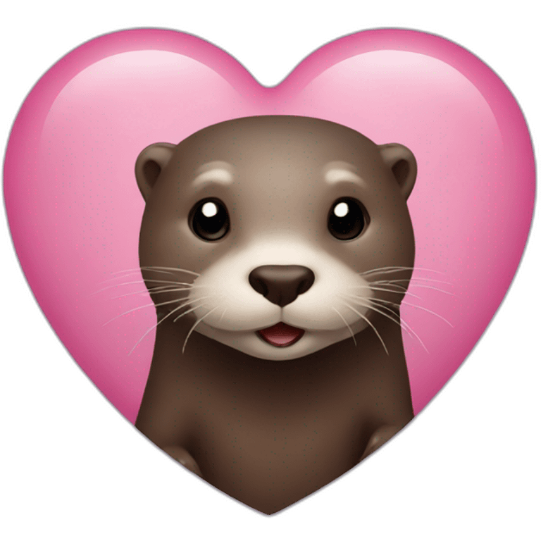 Otter heart emoji