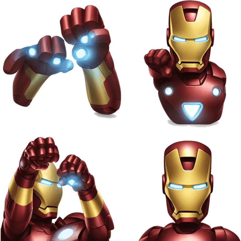 Thumbs down emoji iron man emoji