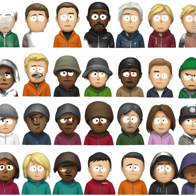 South Park characters emoji