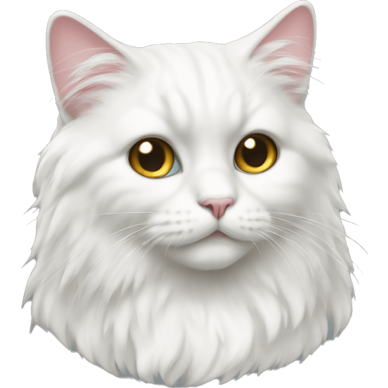 Persa white cat emoji