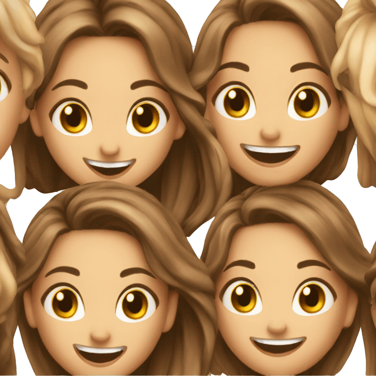 Excited best friends girls emoji