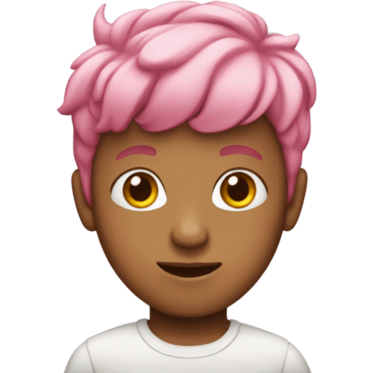 pink-haired boy with earrings emoji