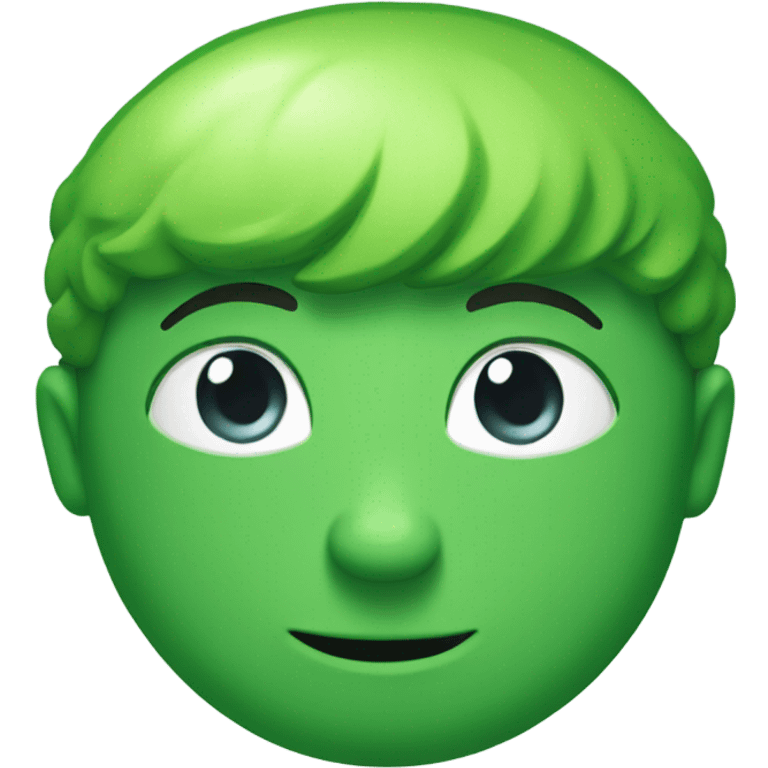 Magical green button emoji