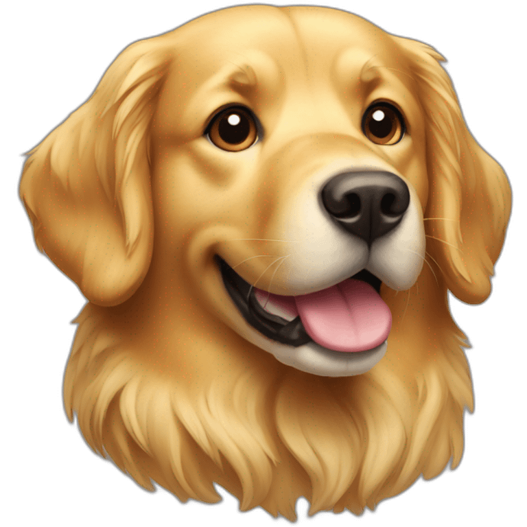 golden retriever dog emoji