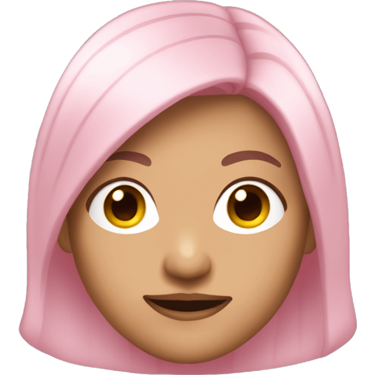 Light pink hair Asian Spanish woman super hero emoji