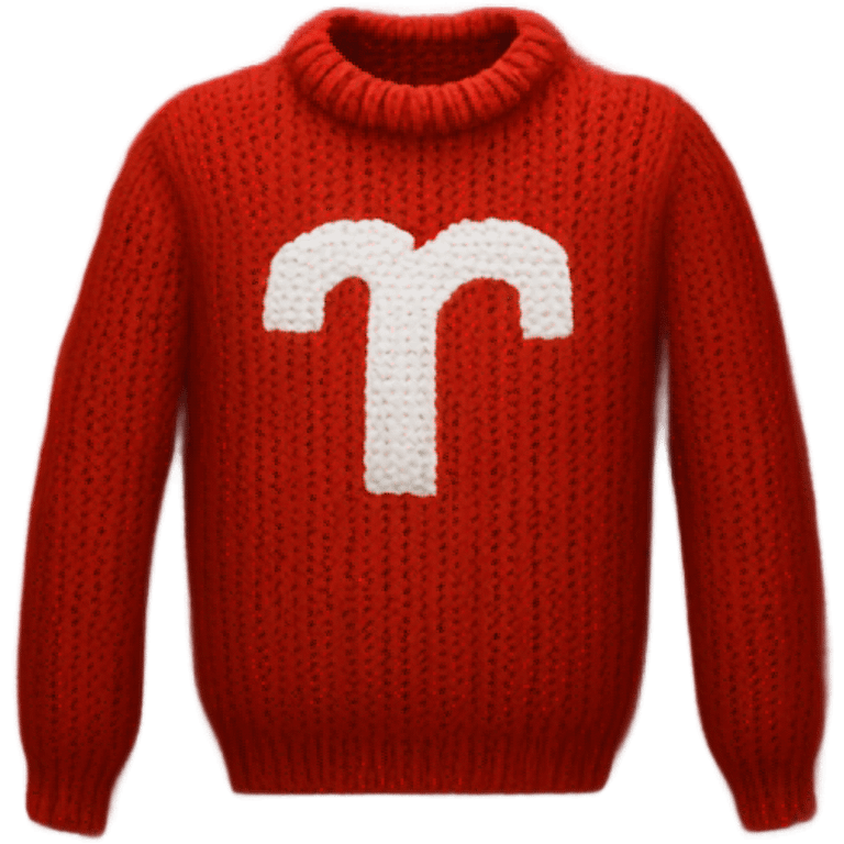 Harry Potter red knitted sweater with a letter R emoji