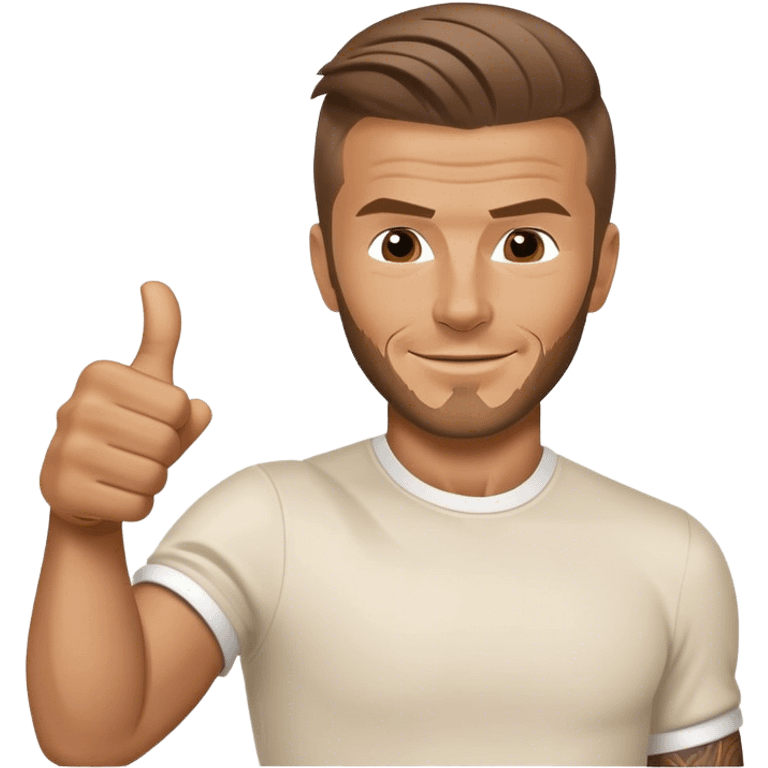 david beckham giving a thumbs-up emoji