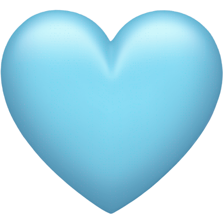 Pastel blue heart emoji