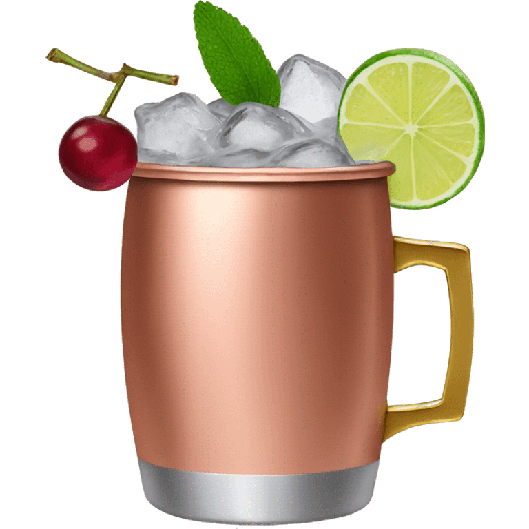 Cranberry Moscow mule emoji