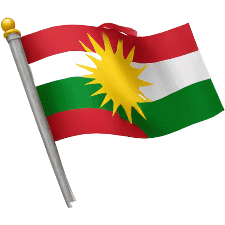 Kurdistan flag as emoji emoji