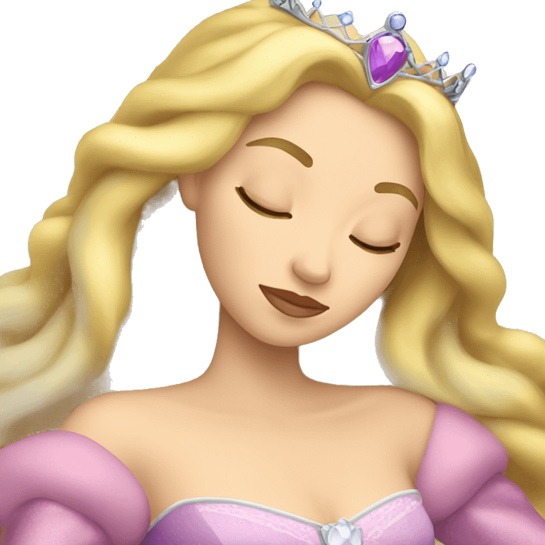 Princess sleeping beauty emoji