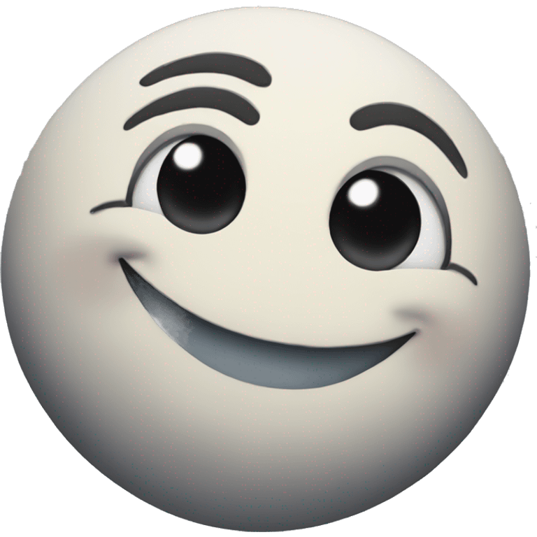 Moon smiling emoji