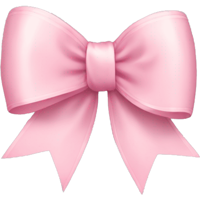 light pink ribbon bow emoji