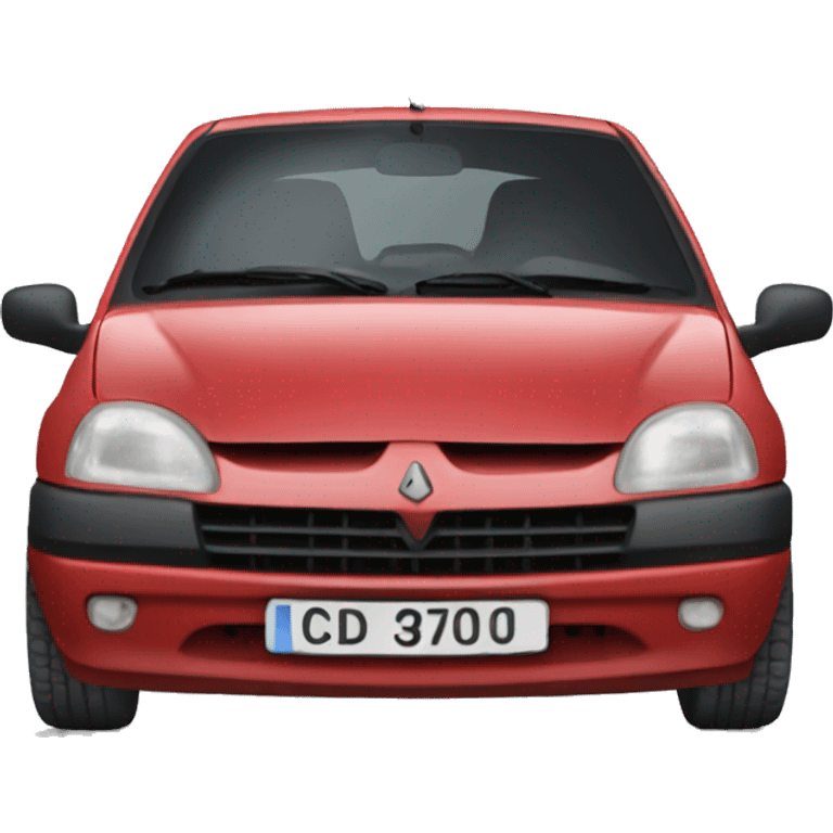 Old Red Renault Clio emoji