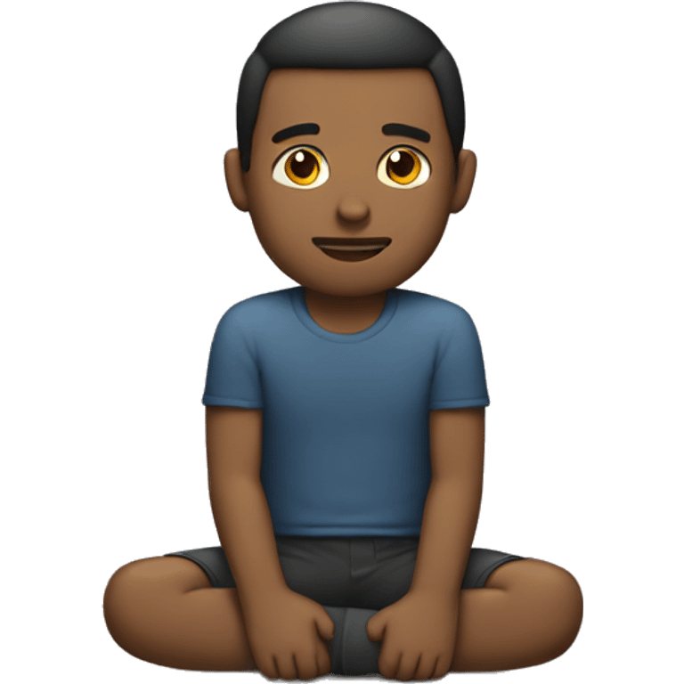 Man with hands on knees emoji