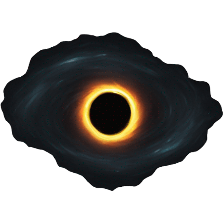 A black hole emoji