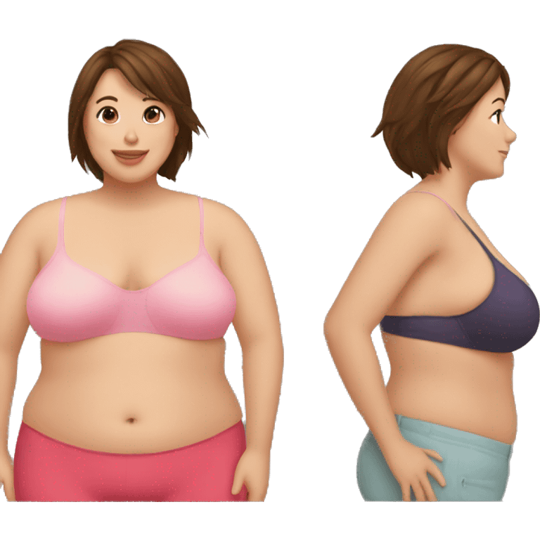 Weight loss before and after  emoji