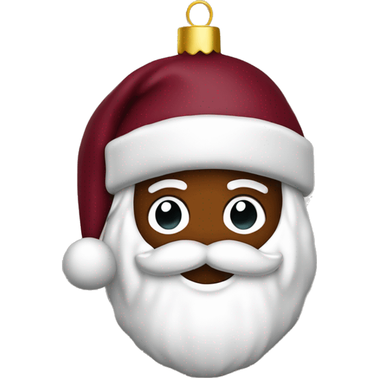 Maroon Christmas ornament emoji