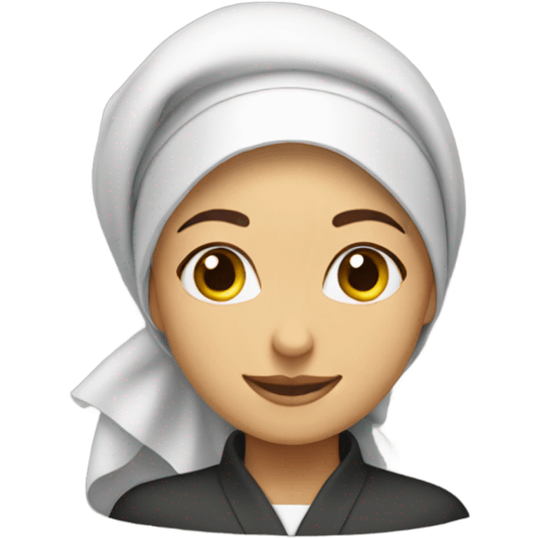 Women hijab chef hat emoji