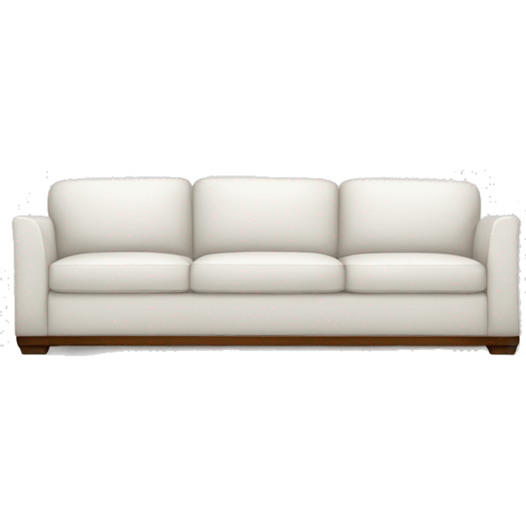 Realistic-white-modern-sofa emoji