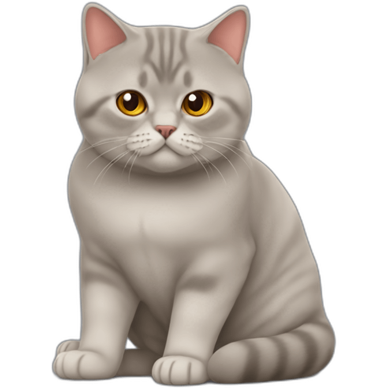 British Shorthair cat red emoji